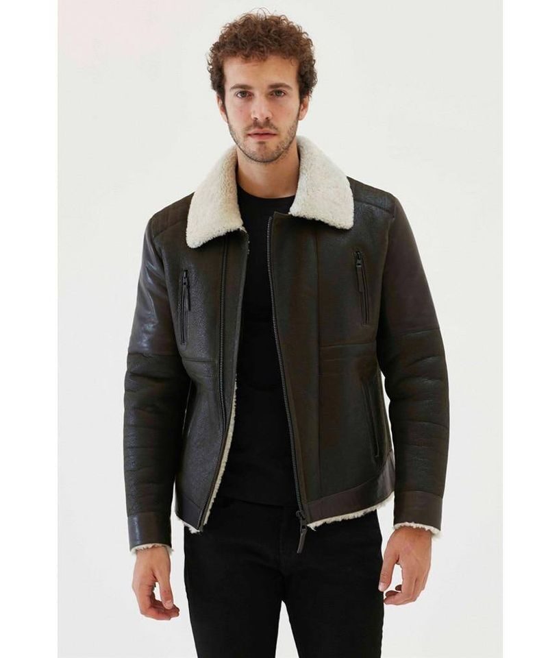 mens sheepskin coat sale