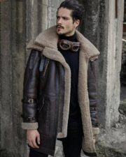 Aviator fur jacket mens outlet