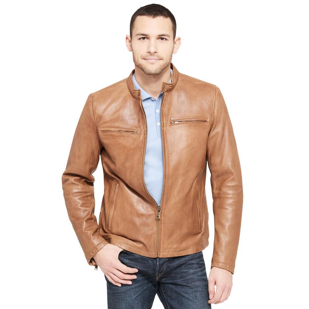 Light hot sale leather jacket