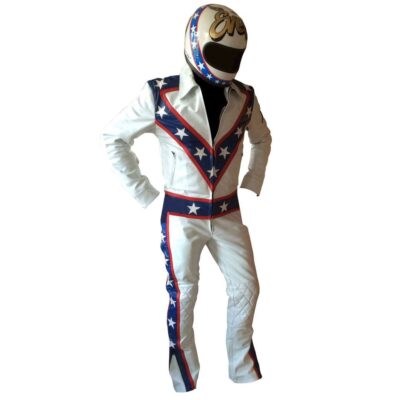 white leather suit of baby evel knievel suit costume