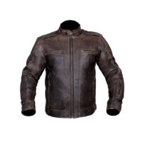 Leather Brown motorcycle jacket