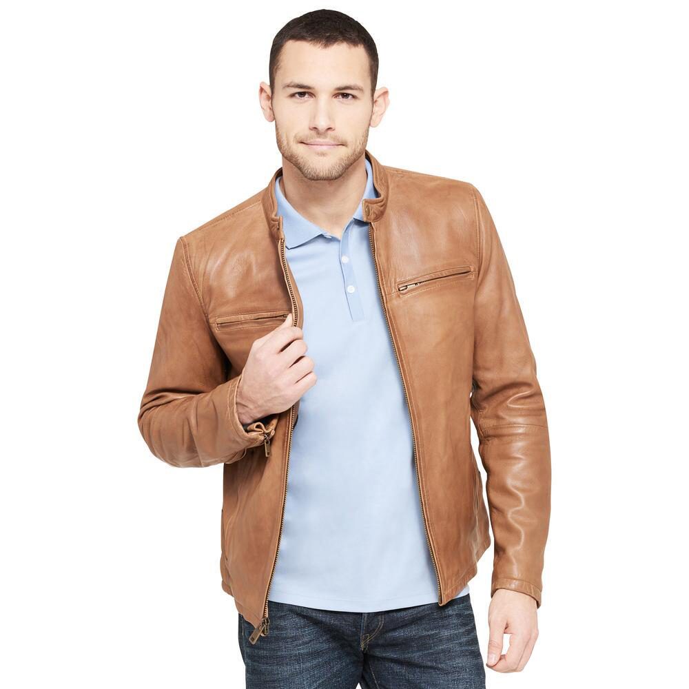 MENS LEATHER JACKET 41002 (BROWN) – SREELEATHERS