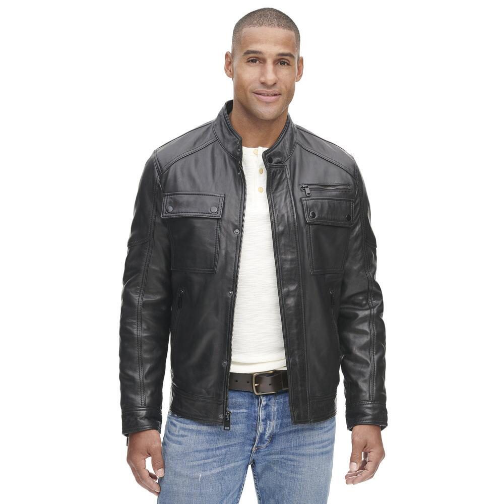 Warm black sales leather jacket