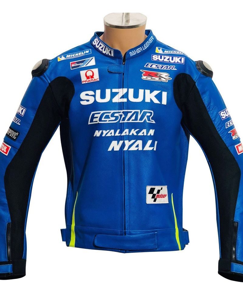 Suzuki Ecstar Gsxr Motorcycle Racing Biker 2 Piece Suit - Maher Leathers