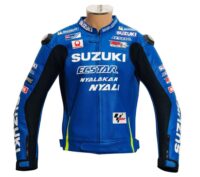 Suzuki motorcycle leather racing jacket