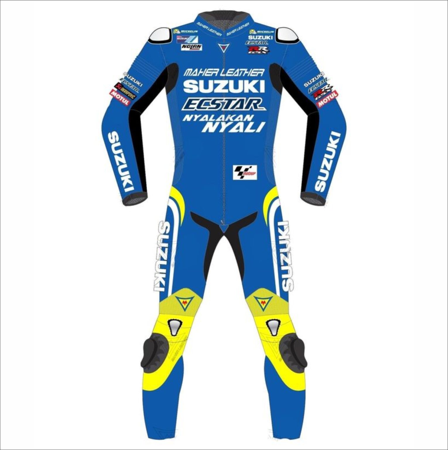 Suzuki motorcycle Leather one piece motorbike racing suit