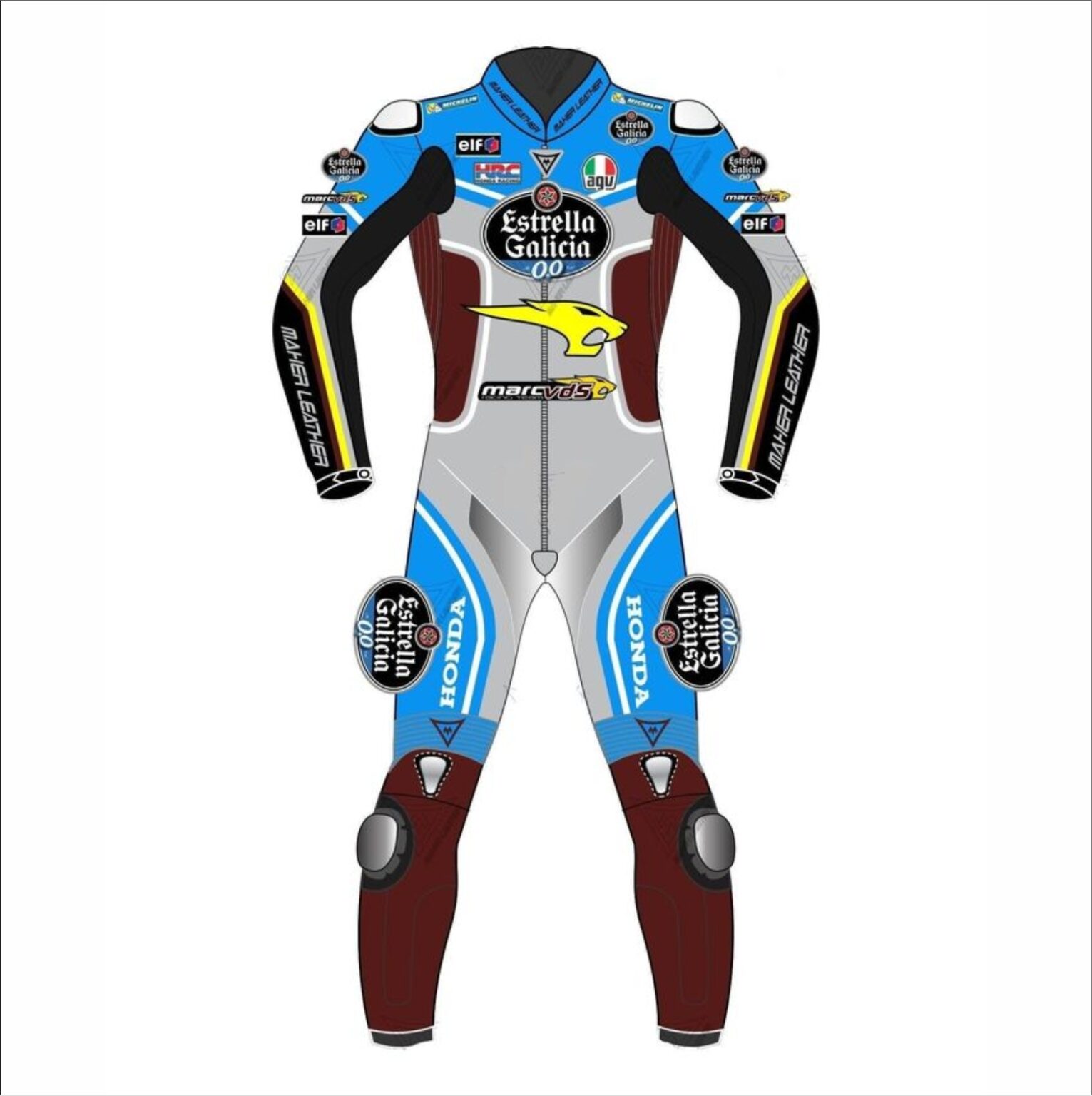 Honda monster moto gp racing suit leather riding motorcycle suits