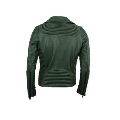the best green moto leather jacket for bikers