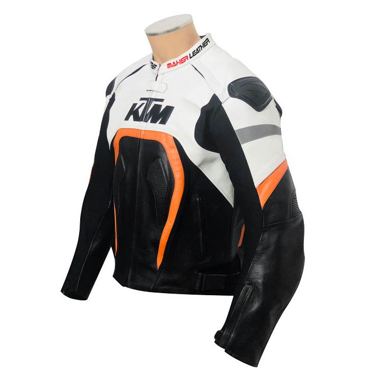 100% ktm genuine leather motorcycle motogp jacket