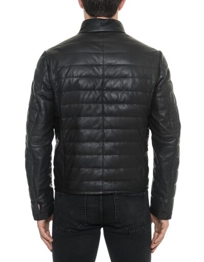 genuine quilted black jacket