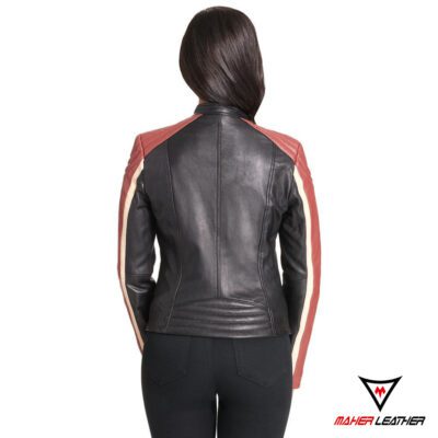 women fitted leather jacket