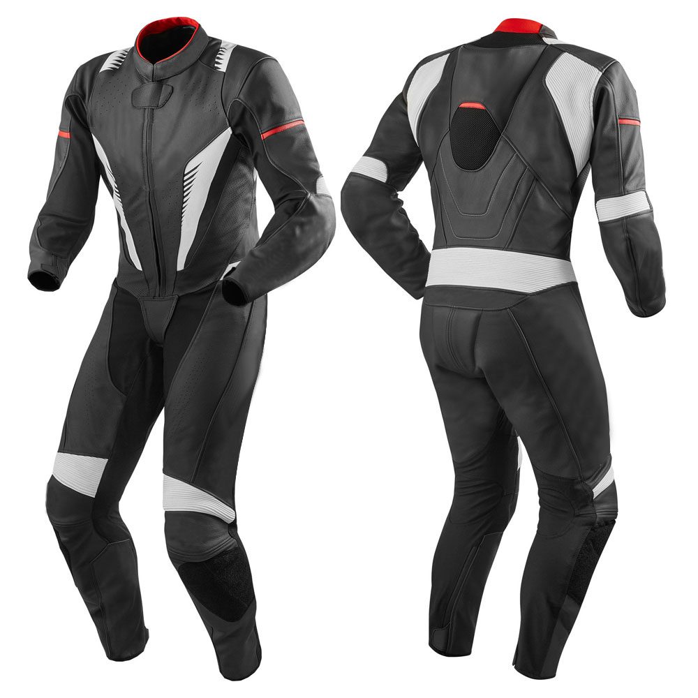 Cowhide leather motorbike suit