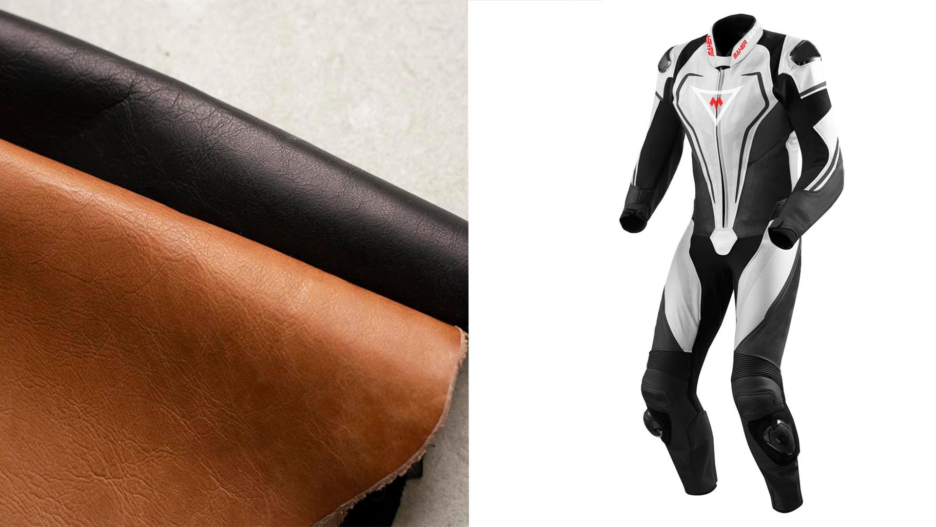 kangaroo made leather motorbike suit
