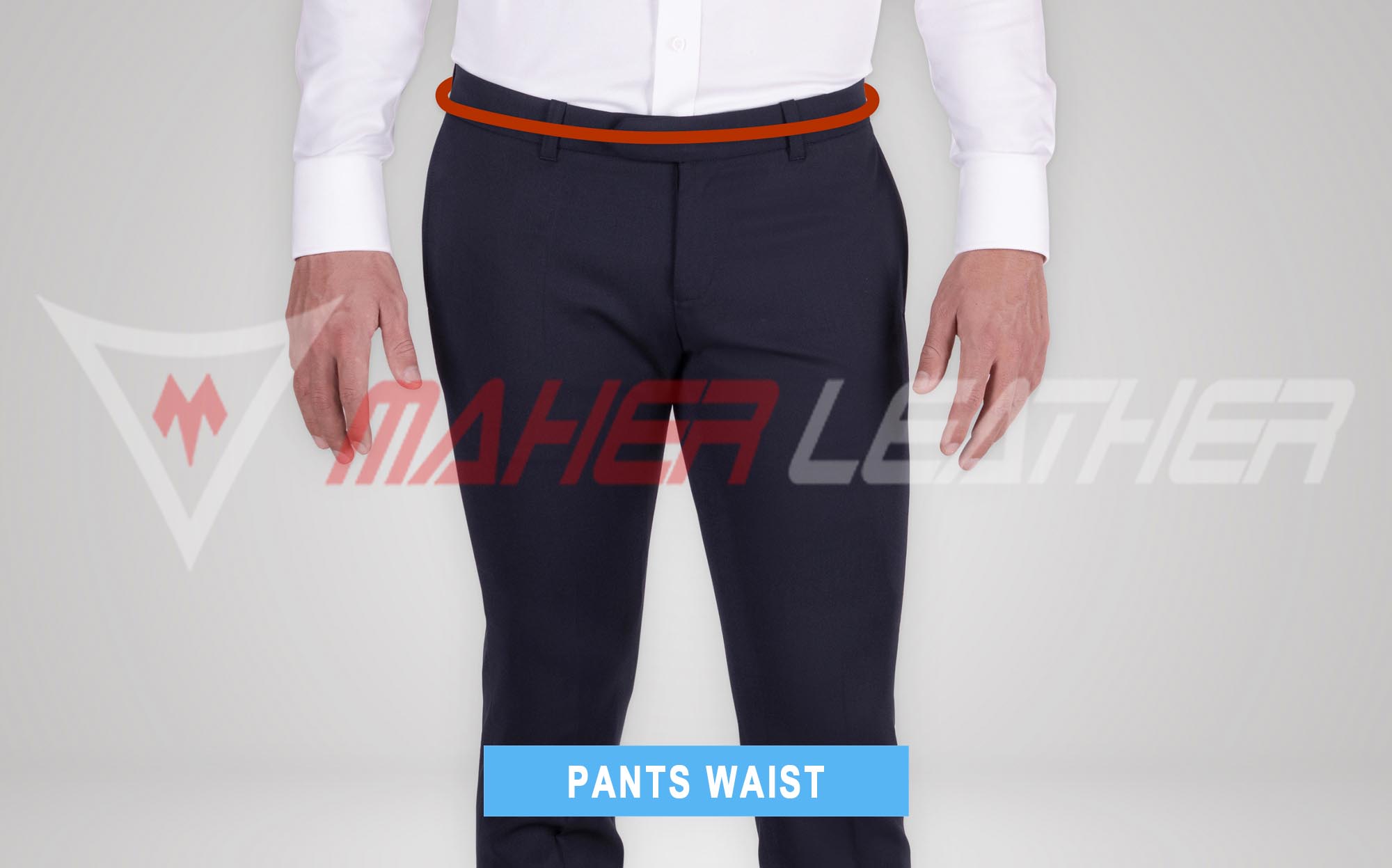 measuring pants waist