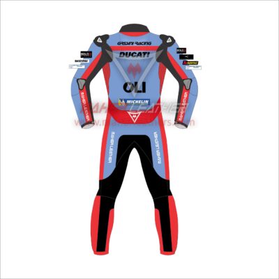 Ducati Motorcycle Suit back side Enea Bastianini Motogp 2022