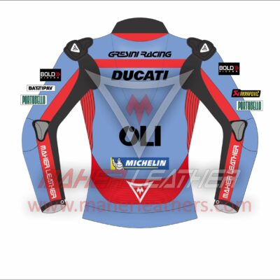Fabio Di Giannantonio Ducati leather Motogp replica jacket 2022