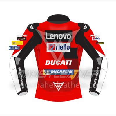 Francesco Bagnia Red Leather Racing Ducati motorgp jacket 2022