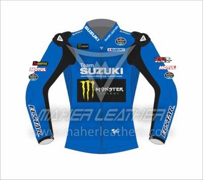 Joan Mir Suzuki Leather Motorbike jacket 2022