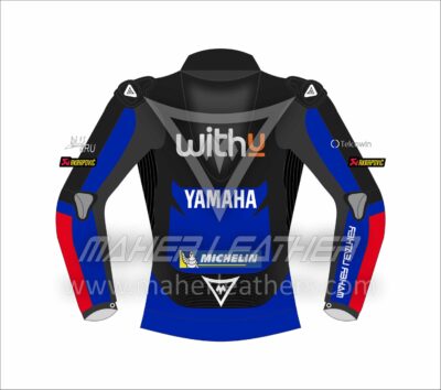 Andrea Dovizioso Yamaha leather Motorbike racing jacket 2022
