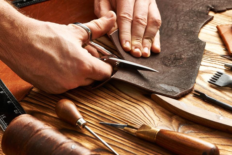 Leather jacket cutting Process