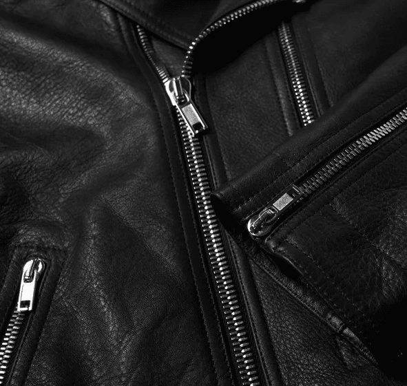 leather jacket hardware