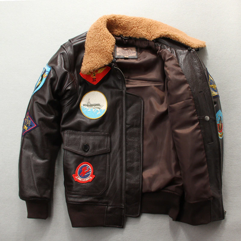 Top Gun G-1 Leather Jacket (Brown or Black)