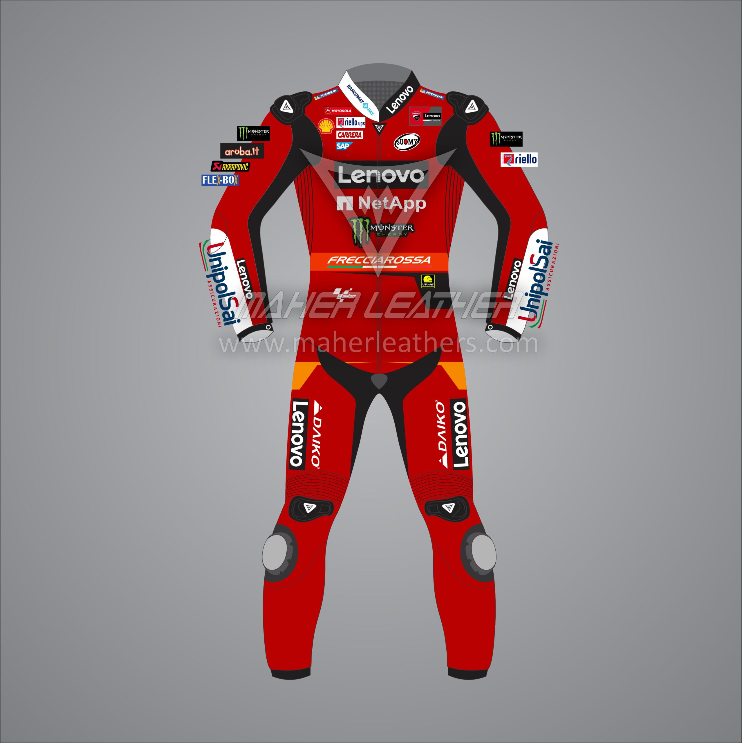 Francesco Bagnaia Ducati MotoGP Motorbike Suit 2023