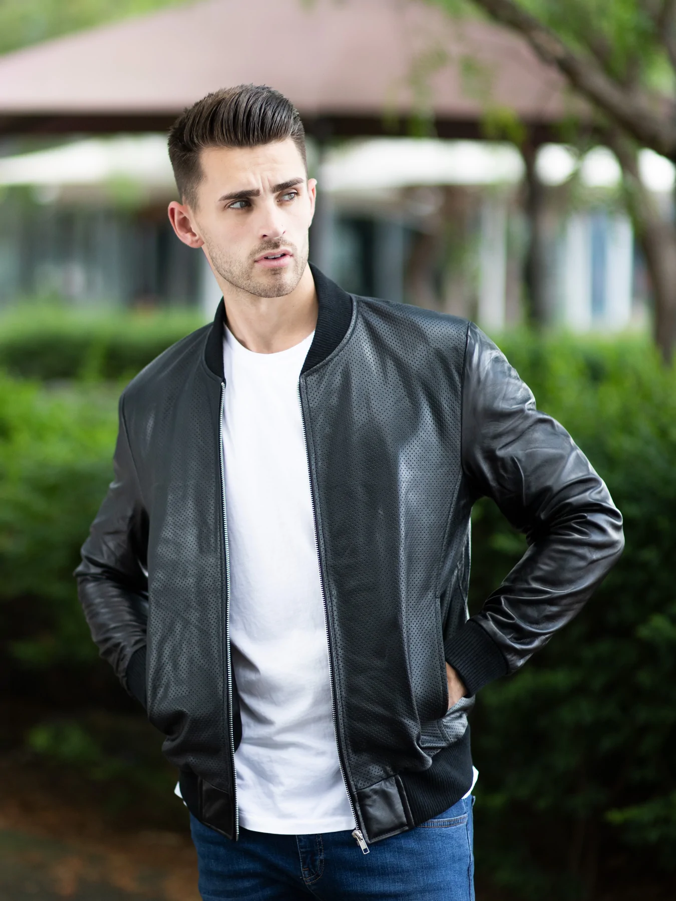 Ralph Lauren Classy Black Leather Jacket