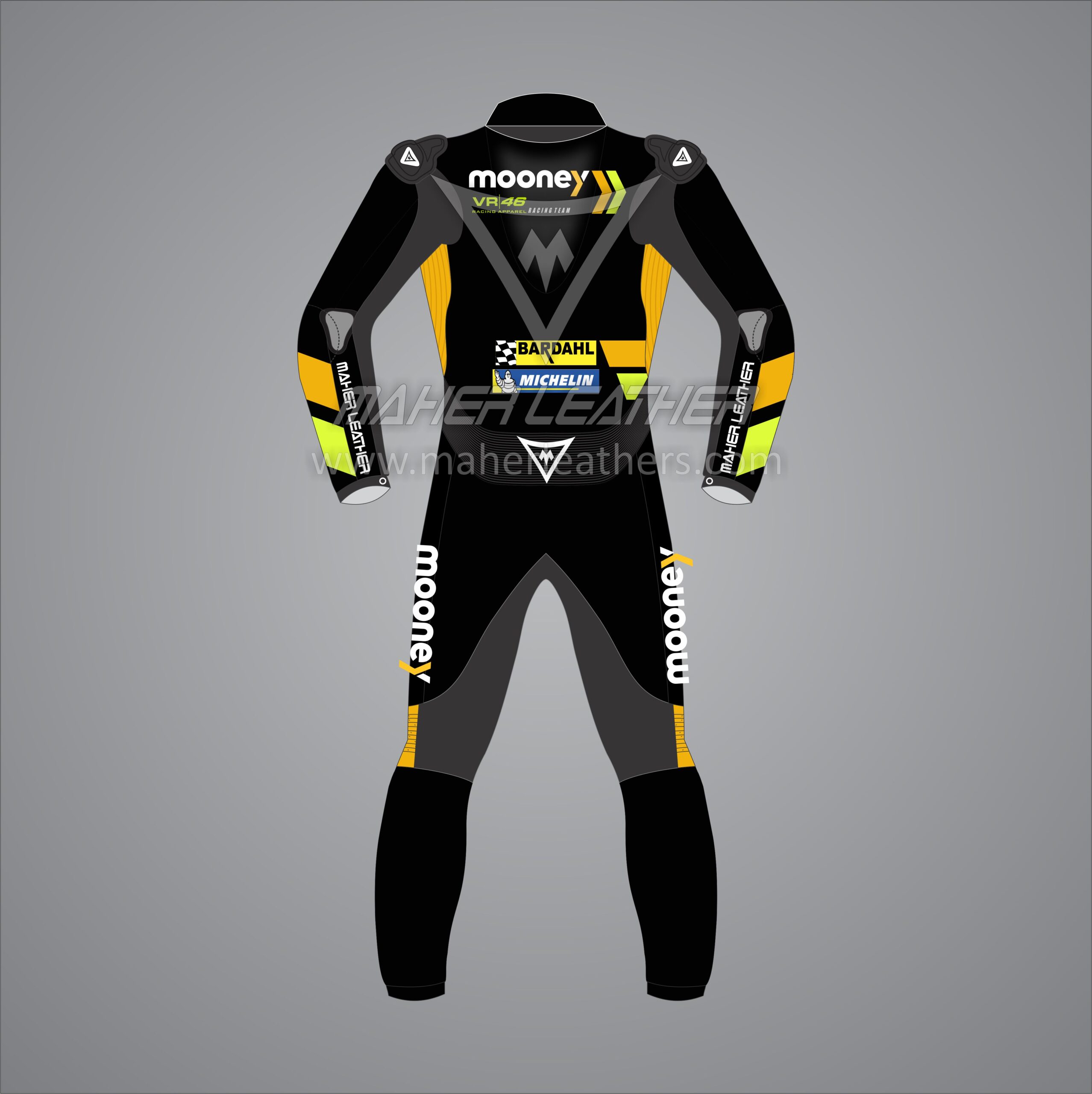 Marco Bezzecchi Mooney VR46 Motorbike Suit MotoGP 2023