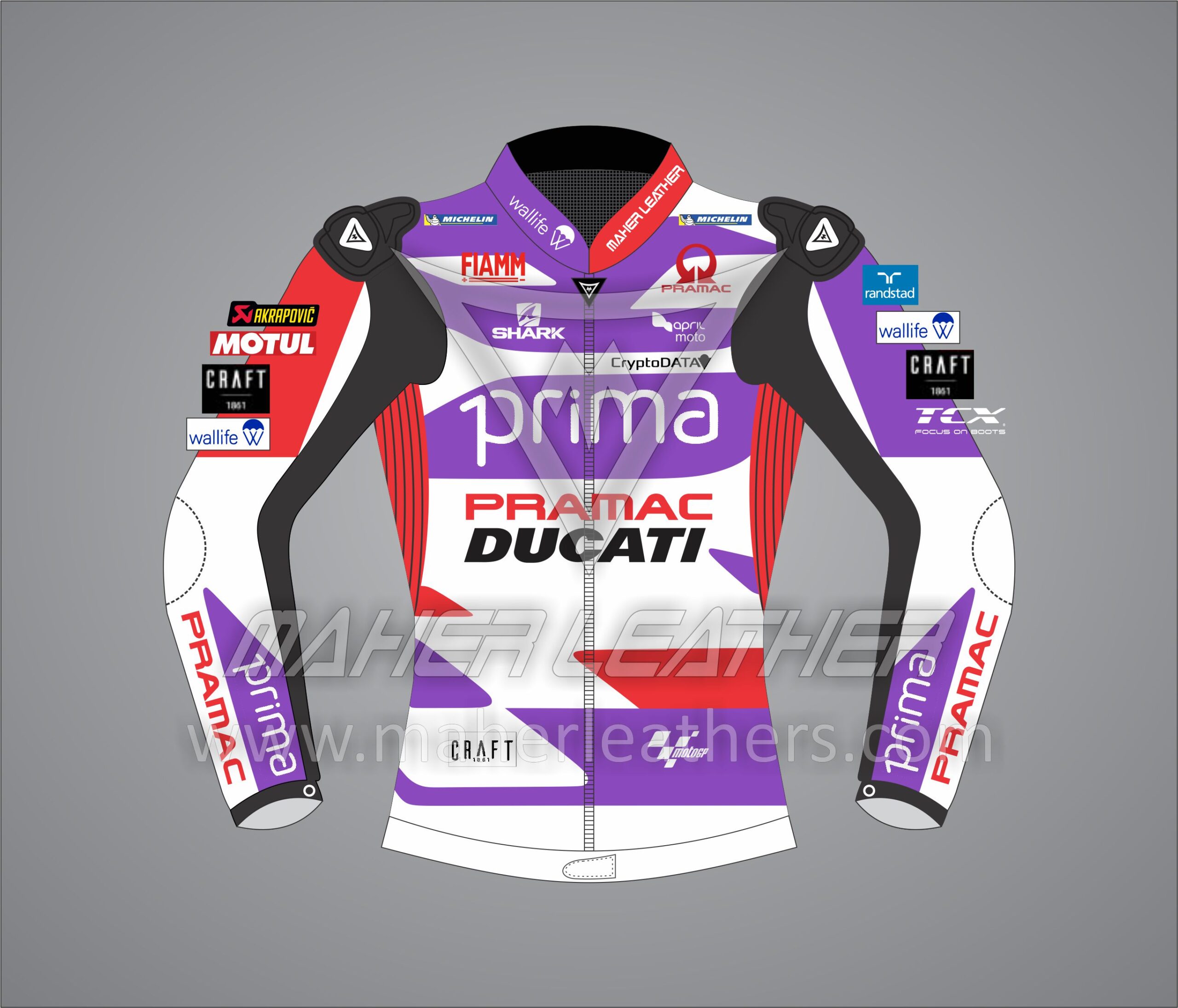 Johann Zarco Pramac Ducati Motorbike Jacket MotoGP 2023