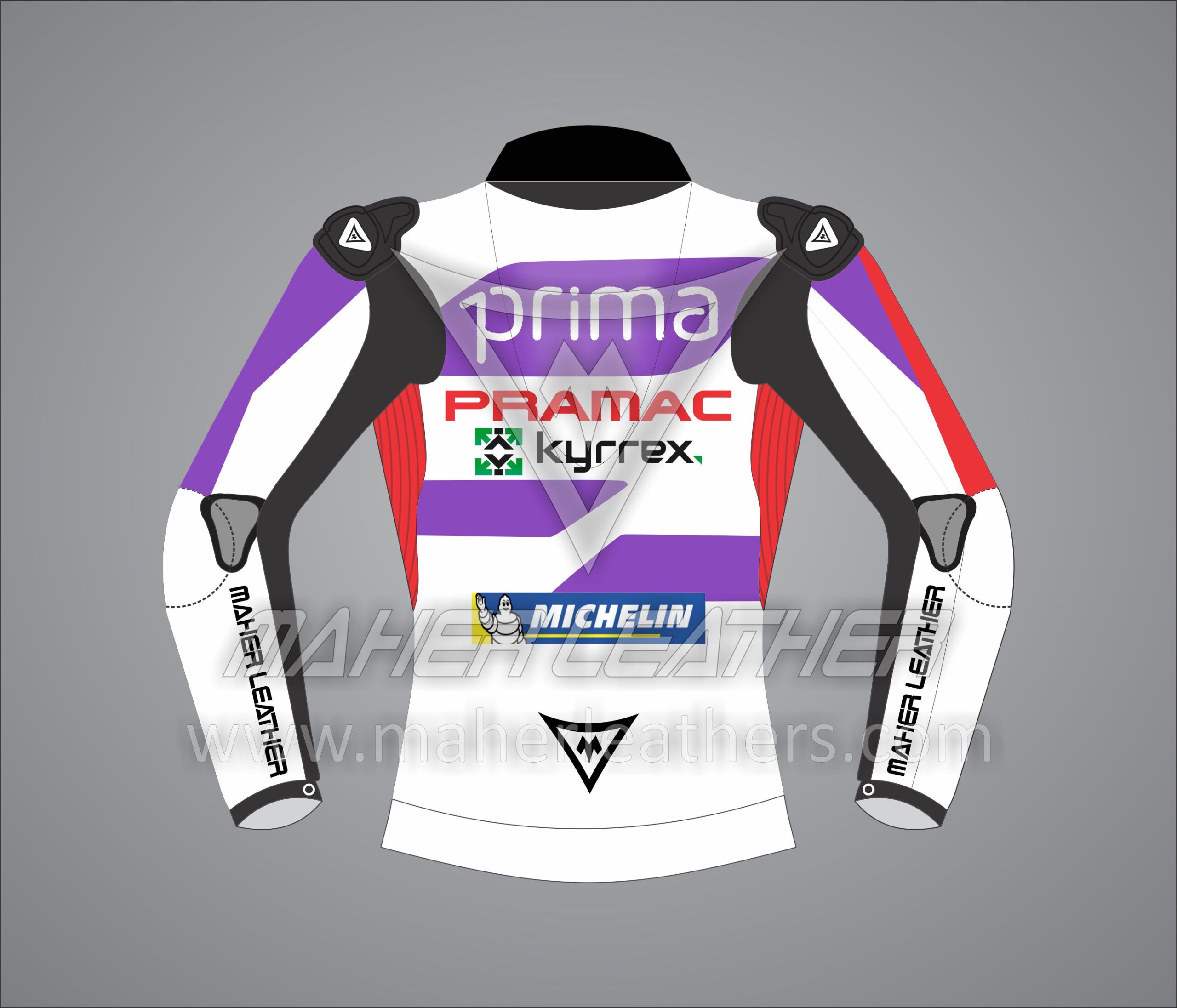 backside of Jorge martin racing jacket 2023