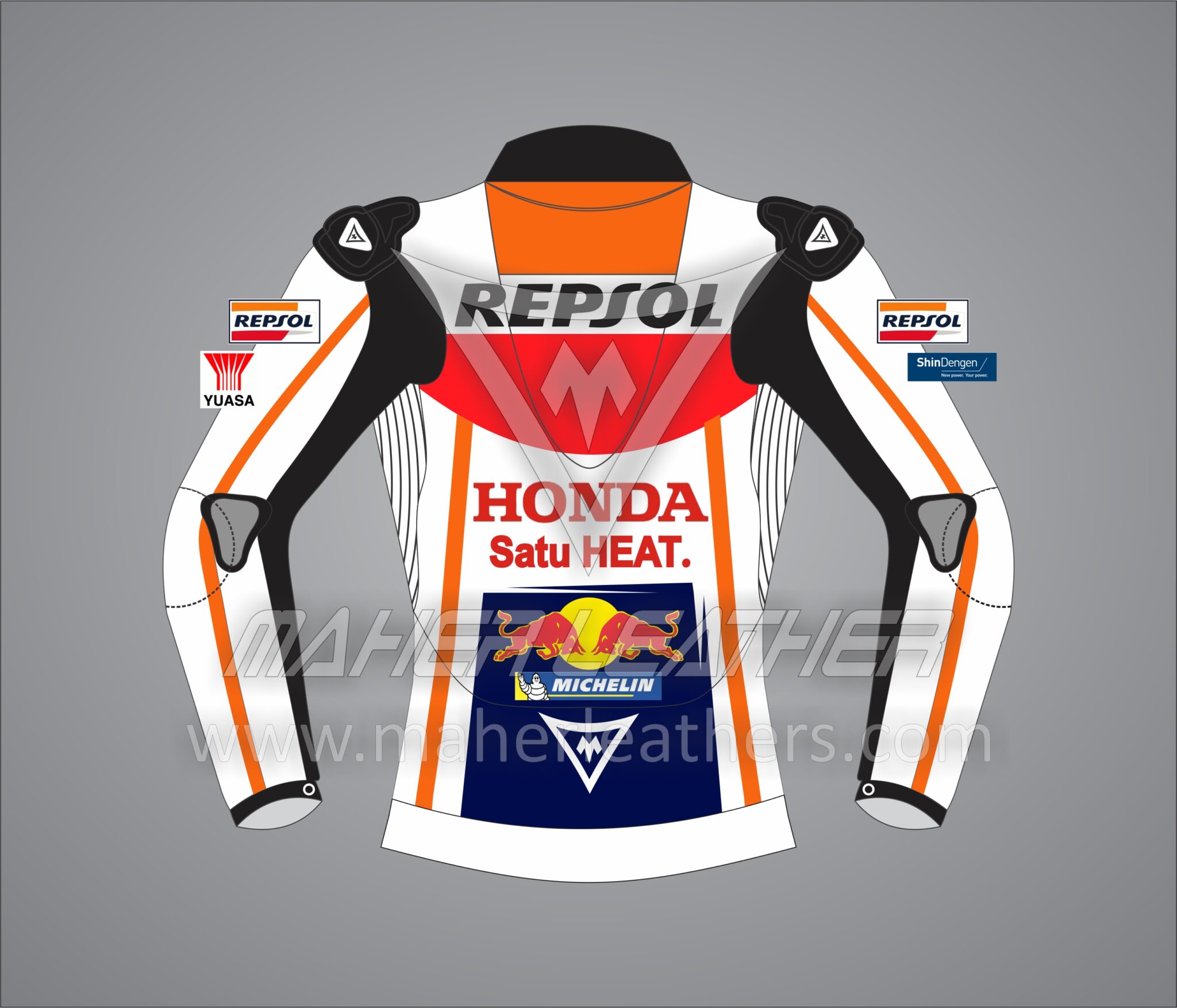 Marc Marquez Honda Repsol Racing Motorcycle Jacket 2023