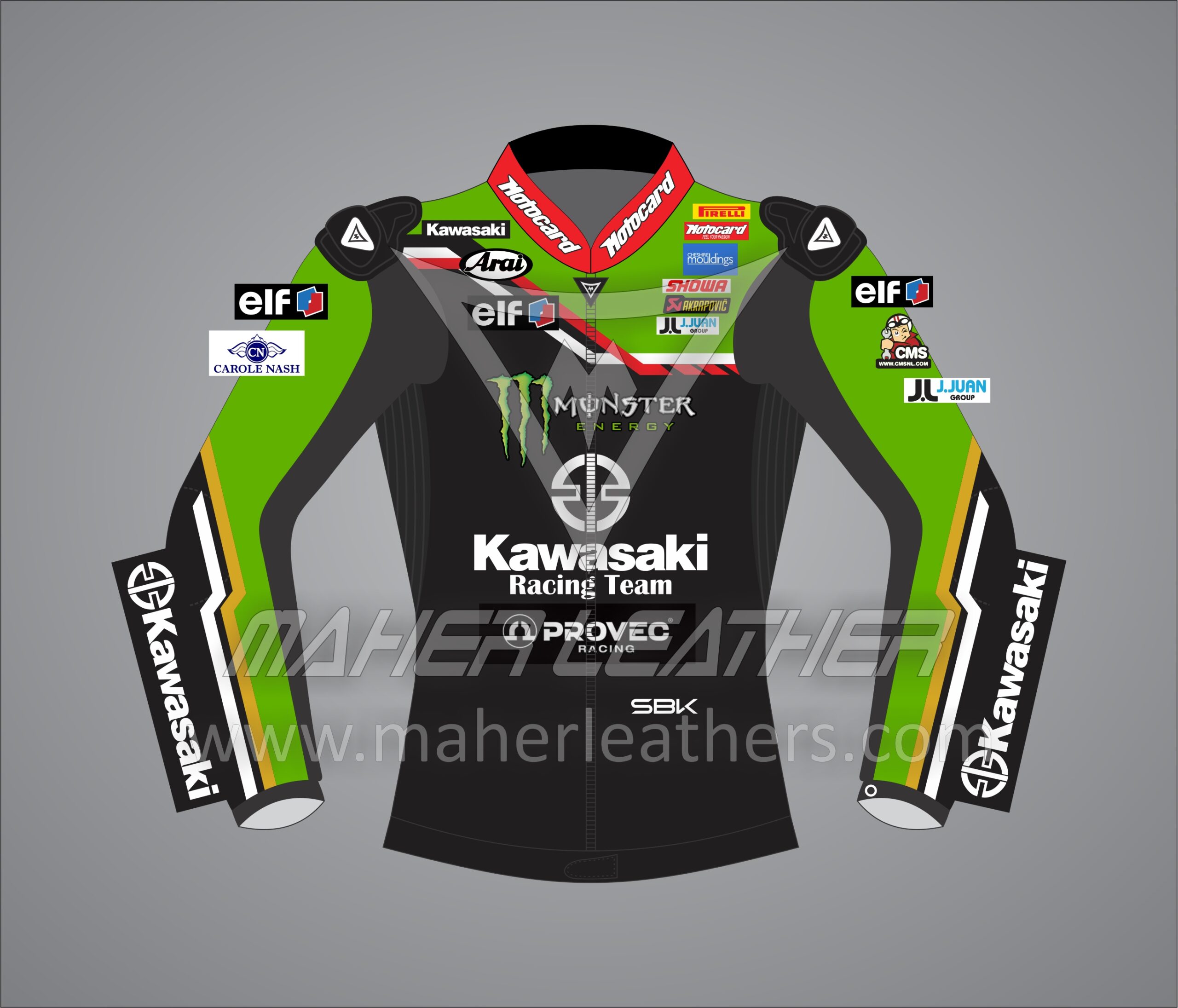 Jonathan Rea Kawasaki SBK Racing Motorcycle Jacket 2023