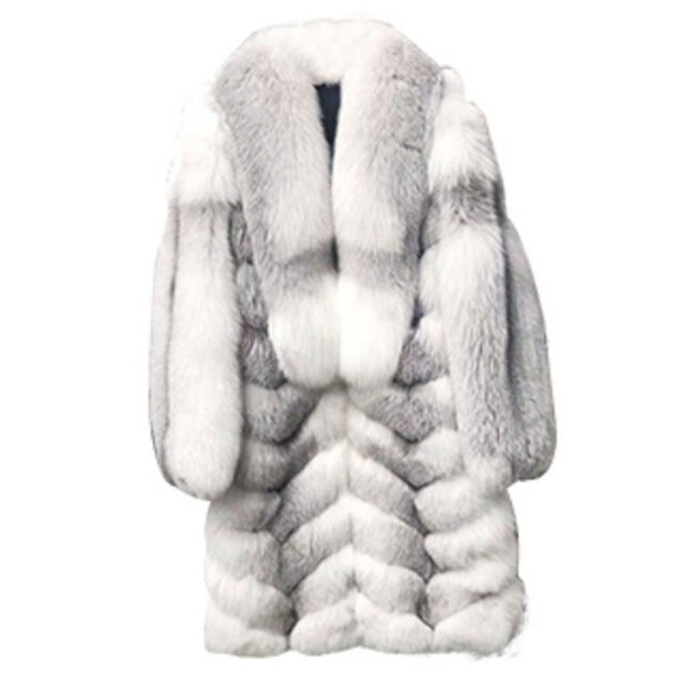 Genuine With Big Lapel Collar Fur Overcoats Long Mens Coats Natural Fur Coats