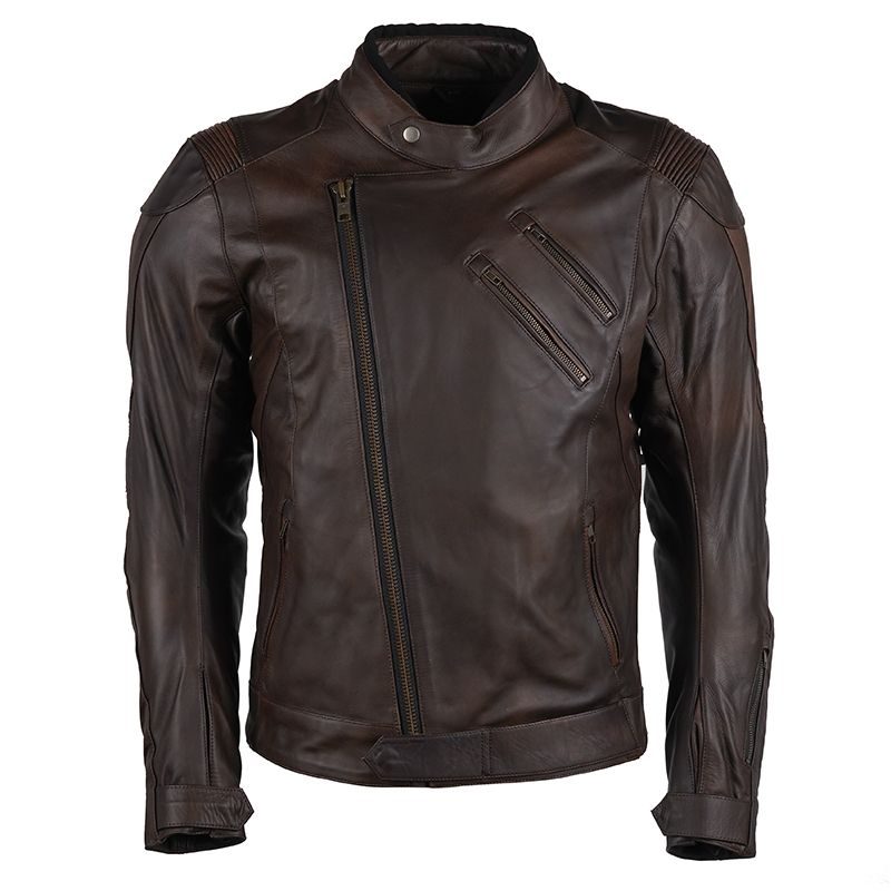 Dark Brown leather jacket - Men Biker jackets