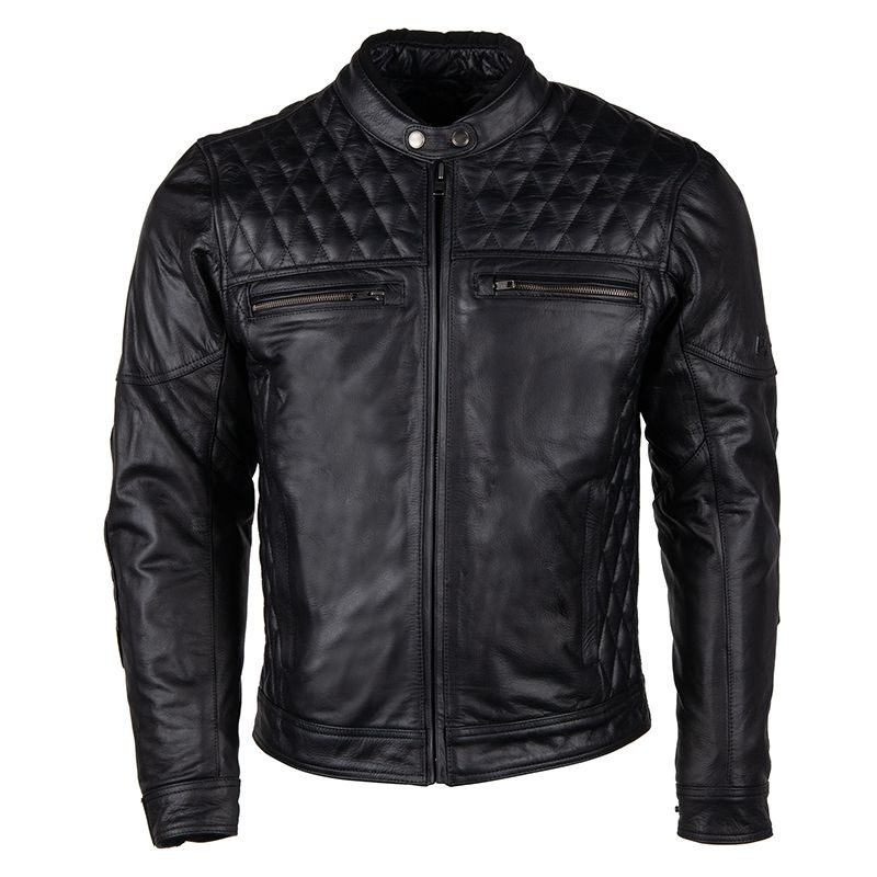 Ultra Modern Mens Black Leather Retro Jacket