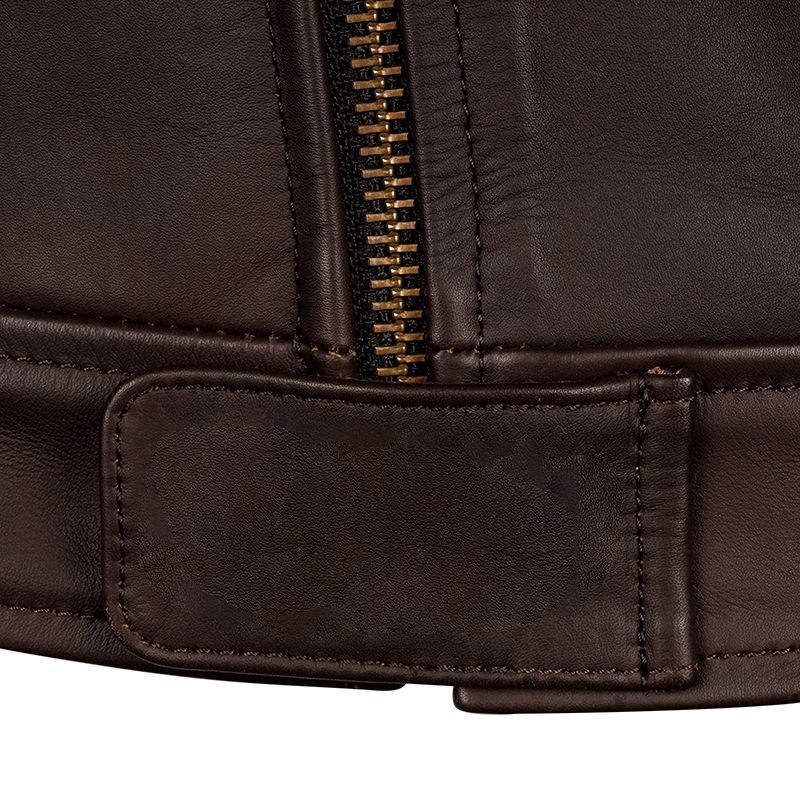 brown leather rockstar jacket
