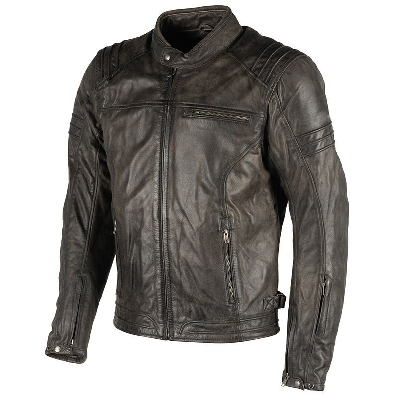 Mens Midbrown conroy leather biker jacket in best price with qua;ity leather made