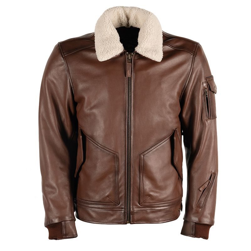 Richa Spitfire Brown Leather Aviator Jacket