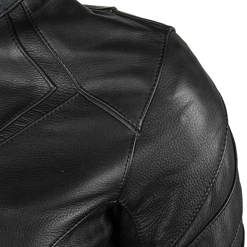 Real black Diva Racer Motorcycle leather jacket for Women