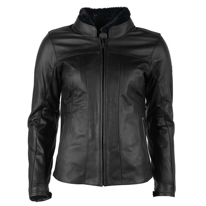Black Butter Soft Leather Jacket for Lady Riders