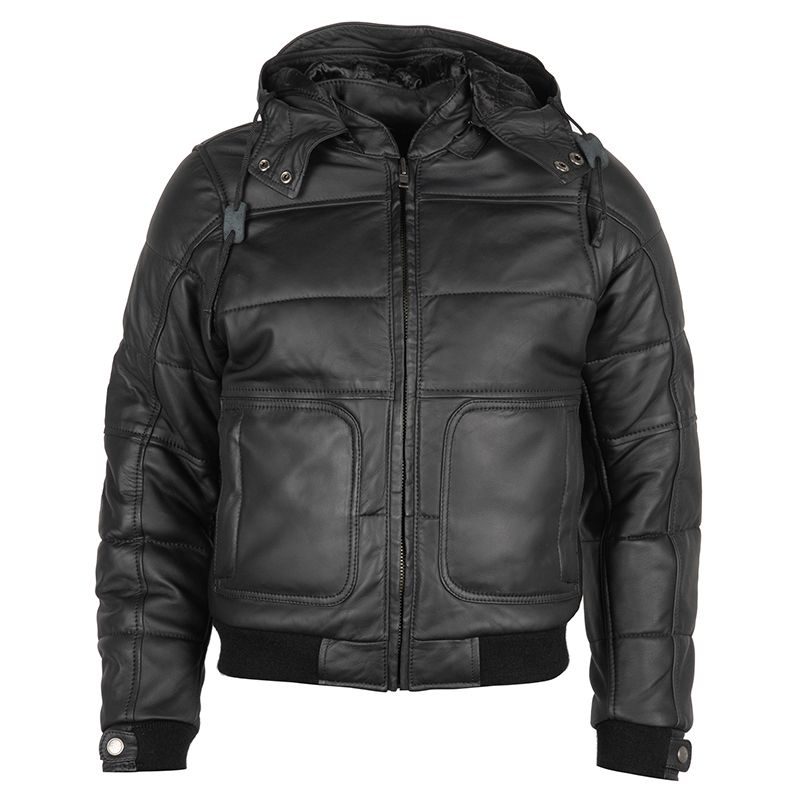 Ladies Schott Black Oversized Biker Leather Jacket