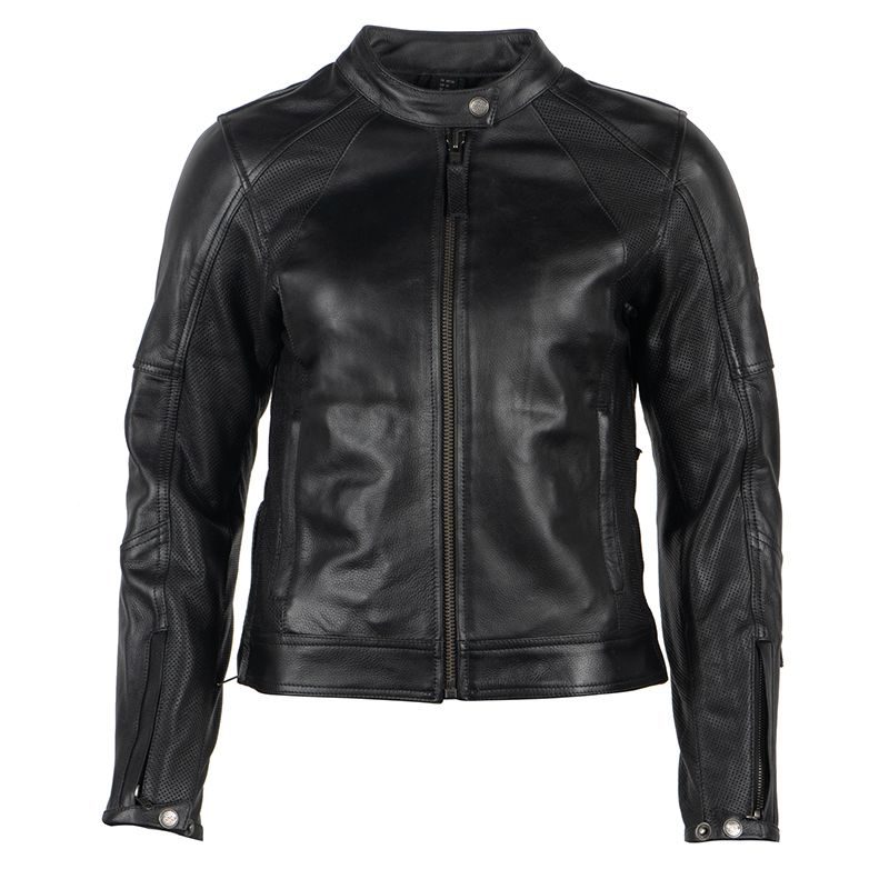 Stylish Motogirl Valerie Black Cowhide leather Jacket