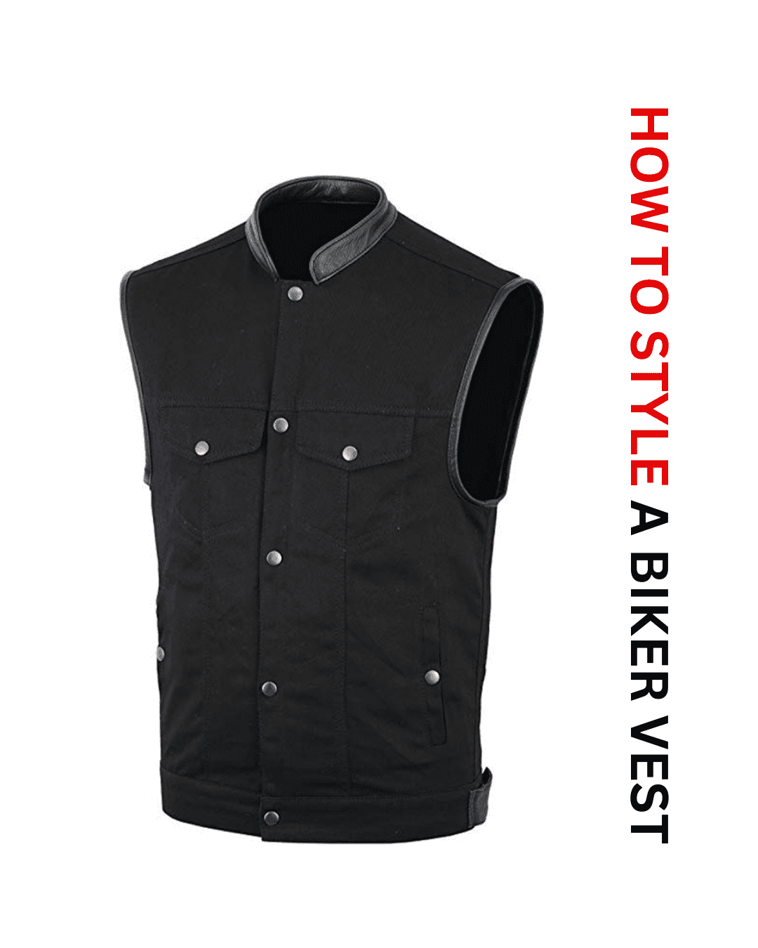 how to style biker vests