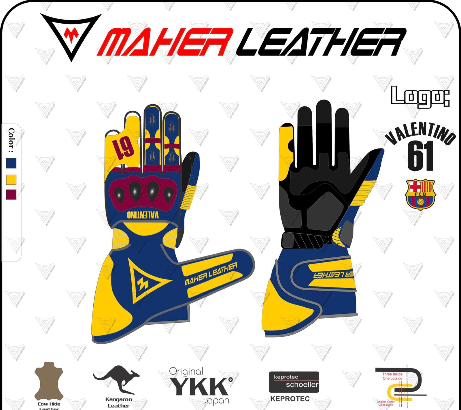 Custom Matching Motorbike Gloves and Shoes