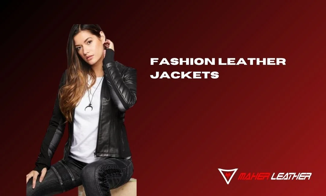ladies fashion leather jacket banner