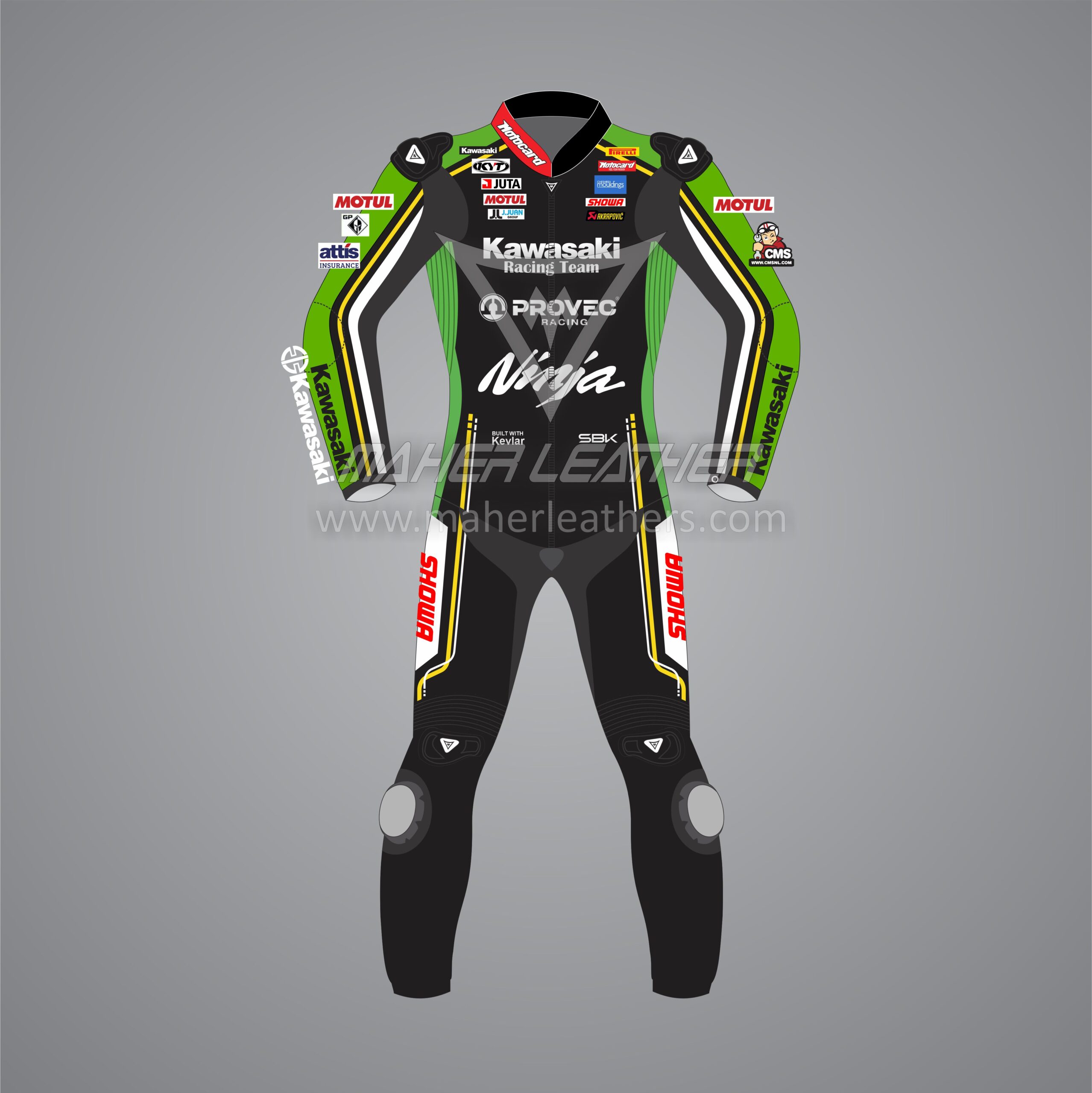 Alex Lowes Kawasaki Motorbike Suit WSBK 2024