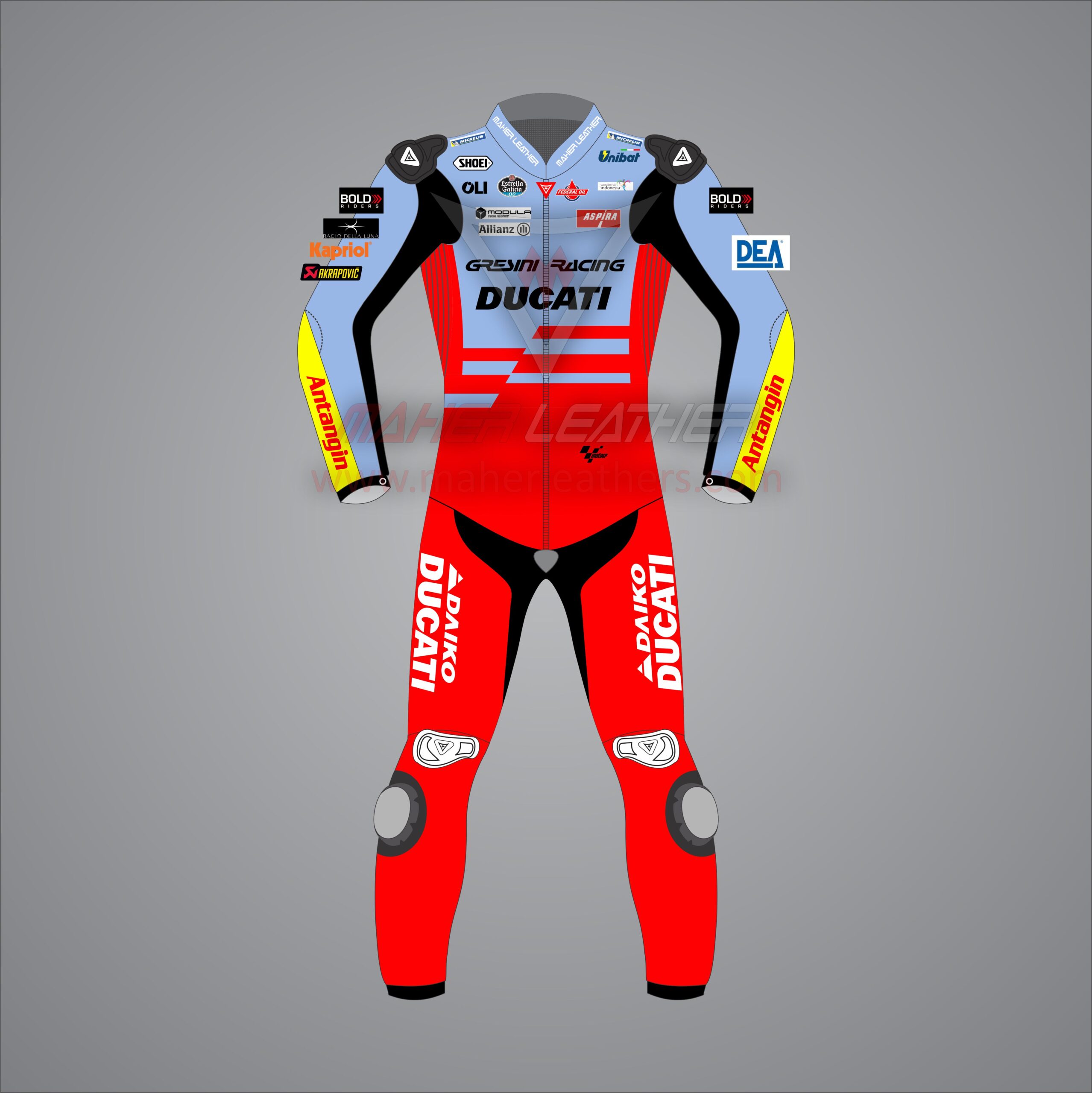 Marc Marquez Ducati MotoGP Motorbike Suit 2024